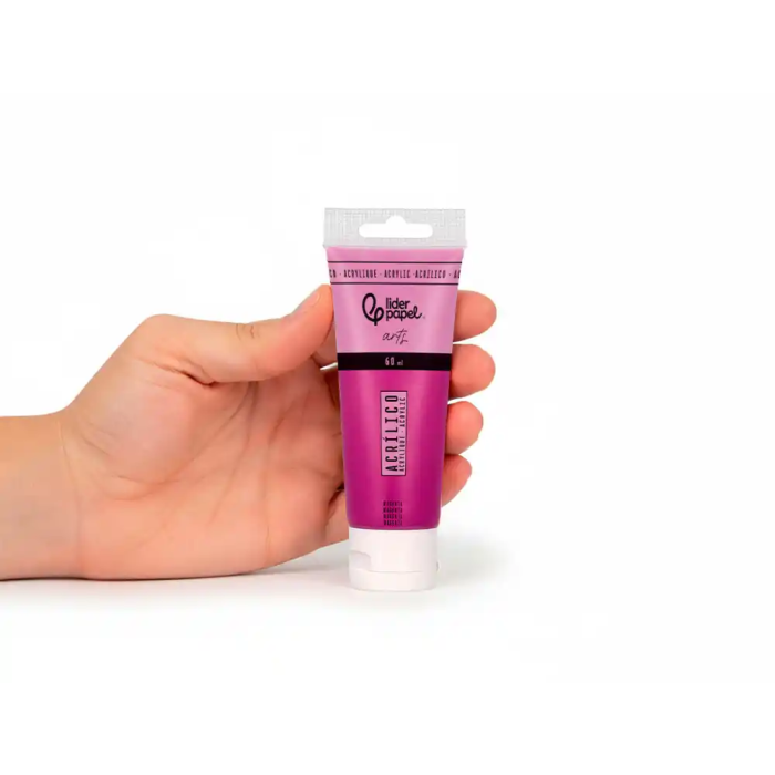 Liderpapel Pintura Acrílica Tubo de Plástico 60 ml Color Magenta 4