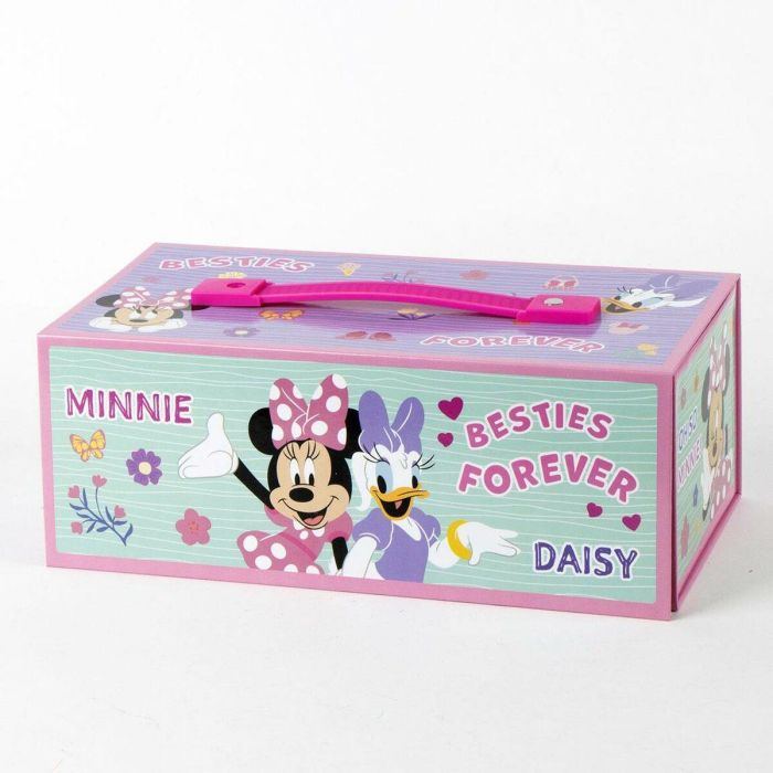 Cerdá Set Papelería Coloreable Minnie Maletín - Ideal para Niños +3 Años - 26x10x13 cm 1