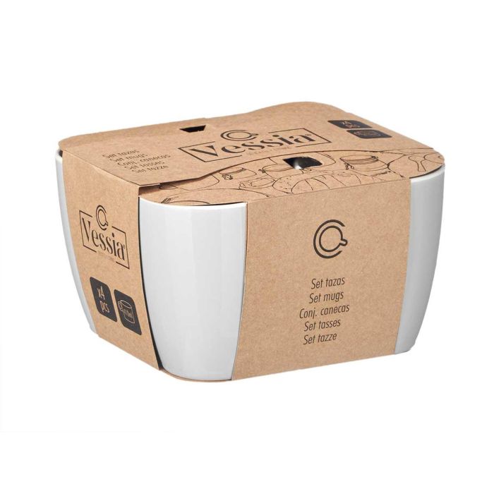 Set 4 Tazas Gris 410Ml Vessia 20X7CM (6 Unidades) 1 Set 4 Tazas Gris 410Ml Vessia 20X7CM (6 Unidades) 1