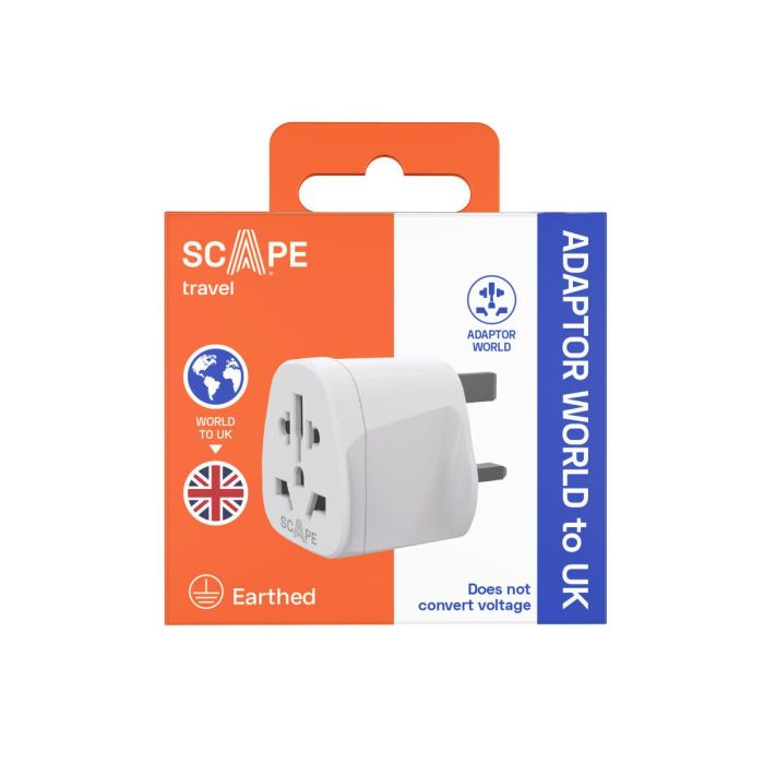 Scape Travel Adaptador de viaje Internacional a UK 3