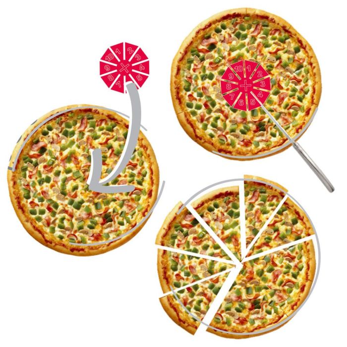 Juego De 6 Discos Porción Pizza Lily Cook 4