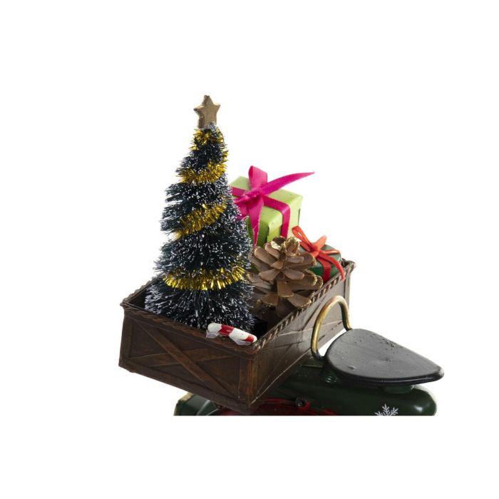 Vehiculo Decoracion Navidad Tradicional DKD Home Decor Rojo Verde 7 x 15.5 x 17.5 cm (2 Unidades) 3