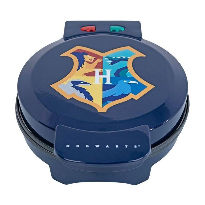 UNCANNY BRANDS Máquina Gofres Harry Potter Hogwarts Escudo - Impresión en el gofre