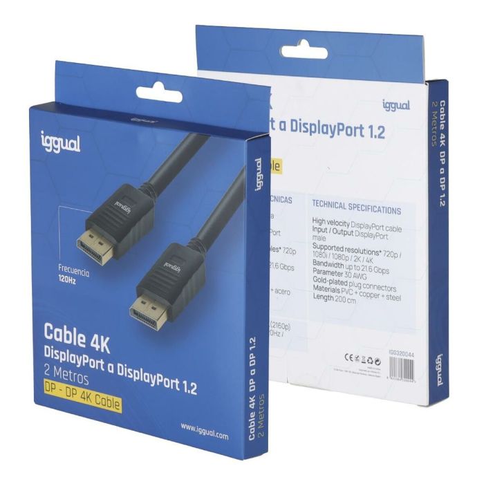 Cable DisplayPort iggual DisplayPort 1.2 1