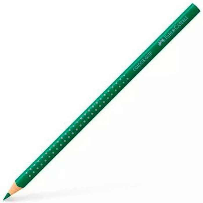 Lápices de colores Faber-Castell Colour Grip Verde Esmeralda (12 Unidades) 1 Lápices de colores Faber-Castell Colour Grip Verde Esmeralda (12 Unidades) 1