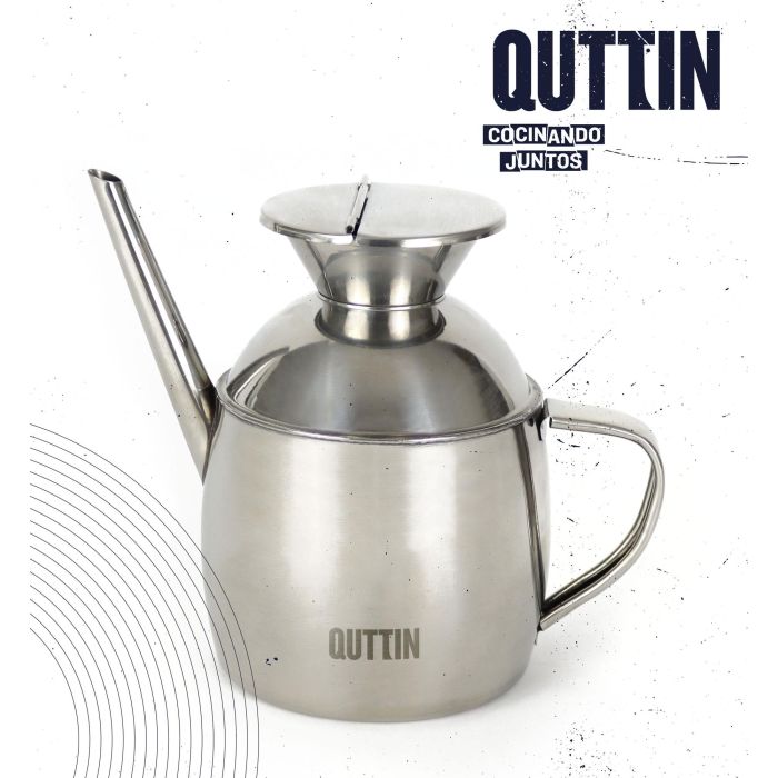 Aceitera de acero inoxidable Quttin 450 ml (12 Unidades) 1 Aceitera de acero inoxidable Quttin 450 ml (12 Unidades) 1