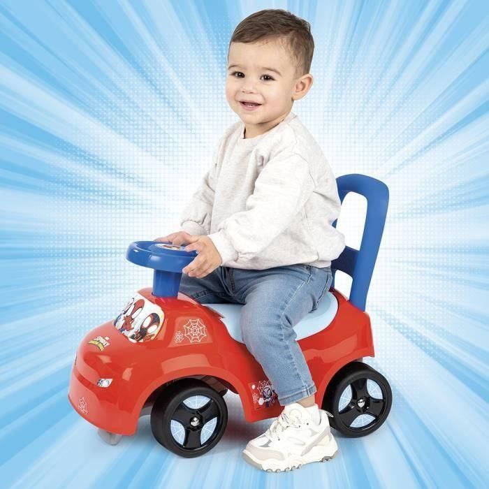 Smoby - Portabebés 2 en 1 - Spidey - Caja debajo del sillín + bocina - A partir de 10 meses - Fabricado en Francia 2 Smoby - Portabebés 2 en 1 - Spidey - Caja debajo del sillín + bocina - A partir de 10 meses - Fabricado en Francia 2