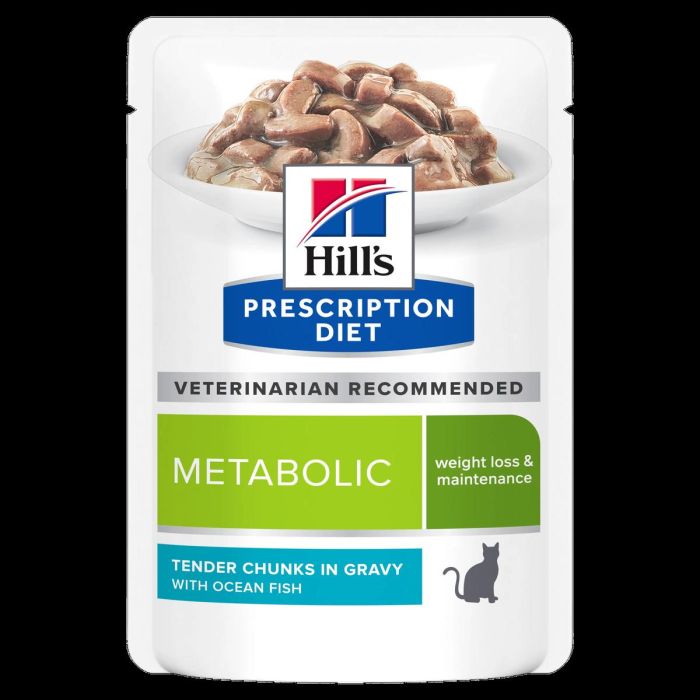 Hill'S Hpd Feline Metabolic Pescado Azul 12x85 gr