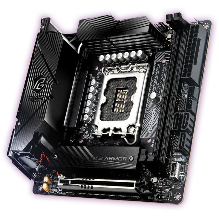 ASRock B760I Lightning WiFi Placa Base ITX para Intel LGA 1700 con HDMI, DisplayPort y DDR5 1