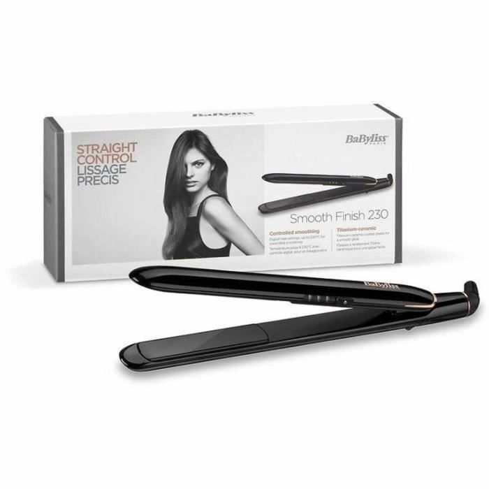 Babyliss ST250E Plancha de Pelo Smooth Finish Placas Cerámica Titanio 25mm Temperatura 230°C | Alisado Rápido & Brillo 1 Babyliss ST250E Plancha de Pelo Smooth Finish Placas Cerámica Titanio 25mm Temperatura 230°C | Alisado Rápido & Brillo 1