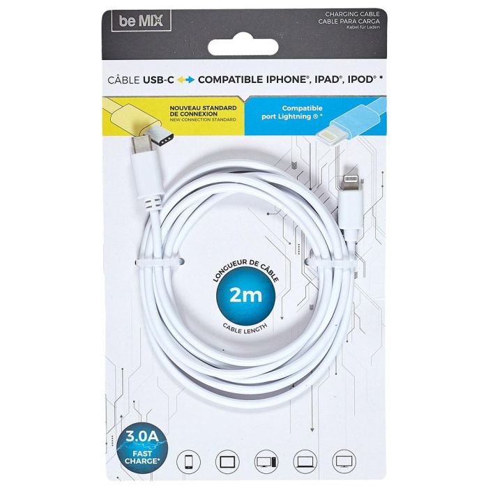 Cable 3.0A Usb Tipo C-Iphone Be Mix