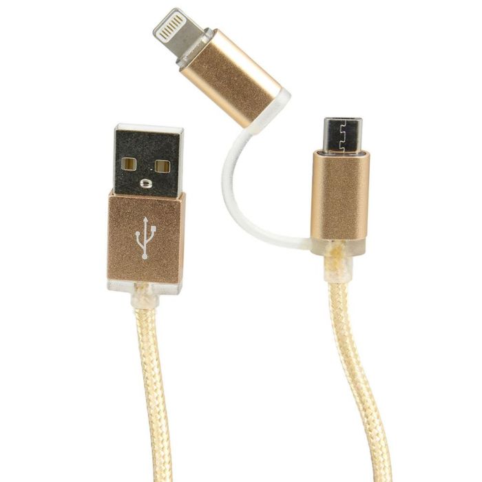 Cable Usb 2 En 1 Micro Usb-T C Be Mix 5