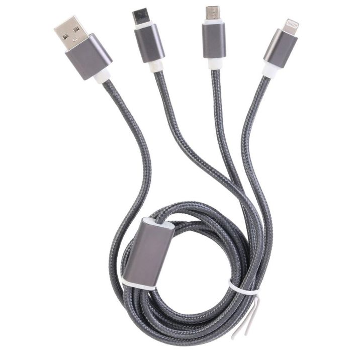 Cable Usb 3 En 1 Micro Usb-T C Be Mix 1