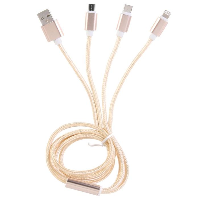 Cable Usb 3 En 1 Micro Usb-T C Be Mix 3