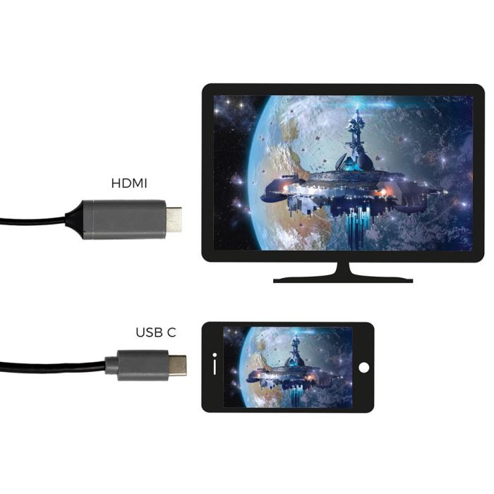 Cable Hdtv 2 M Usb- Tipo C Be Mix 2