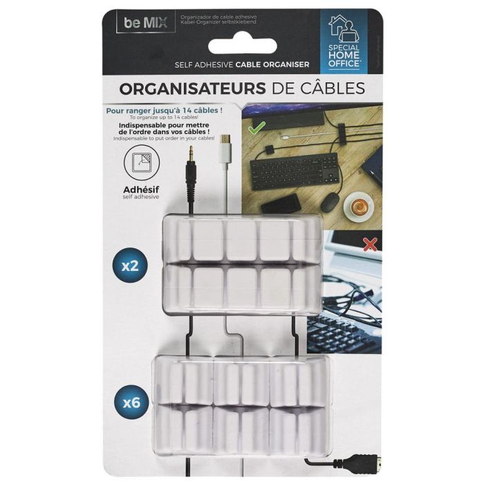 Organizador Cables Adhesivo Be Mix