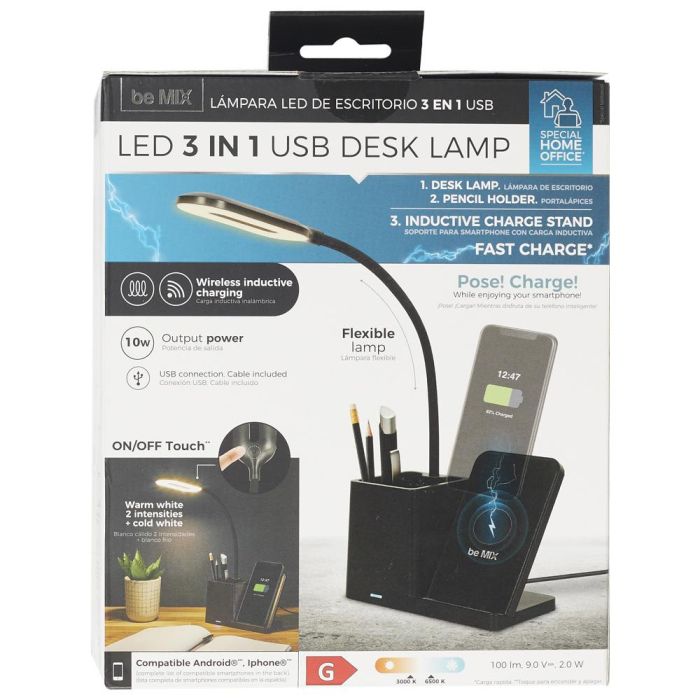 Lámpara Led 3 En 1 Usb Home Deco Factory 2