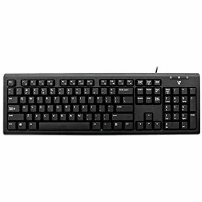 Teclado V7 KU200GS-DE Negro Alemán QWERTZ Teclado V7 KU200GS-DE Negro Alemán QWERTZ