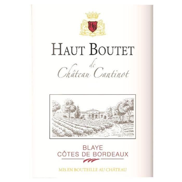 Haut Boutet du Château Cantinot 2016 Blaye Côtes de Bordeaux - Vino tinto de Bordeaux 1