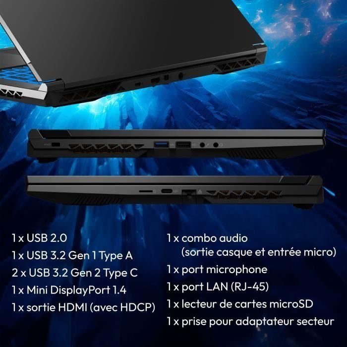 Erazer MD62643 ERA4061275244700 Portátil Gaming Defender P50i 17.3" i7-12650H, 16GB RAM, RTX 4060, 1TB SSD, Windows 11 3