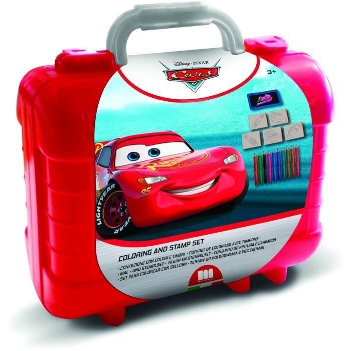 Set de viaje - MULTIPRINT - 42823 - 5 sellos Cars, 10 lápices Set de viaje - MULTIPRINT - 42823 - 5 sellos Cars, 10 lápices