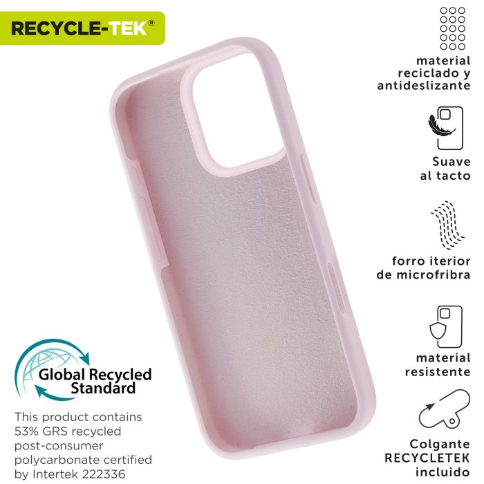 Muvit Funda Liquid Silicone Recycletek para Apple - Ecológica, Suave, Antideslizante, Protección Total 1 Muvit Funda Liquid Silicone Recycletek para Apple - Ecológica, Suave, Antideslizante, Protección Total 1