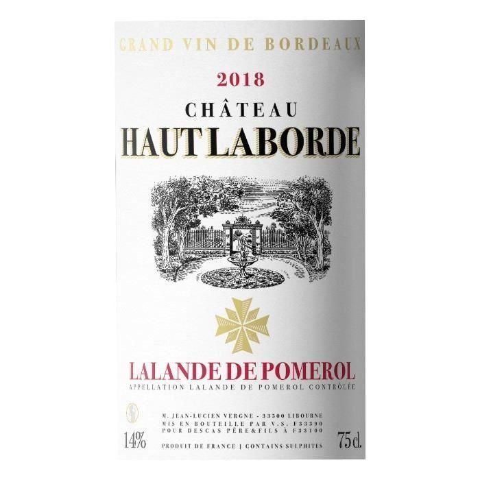 Château Haut Laborde 2018 Lalande de Pomerol - Vino tinto Burdeos 1