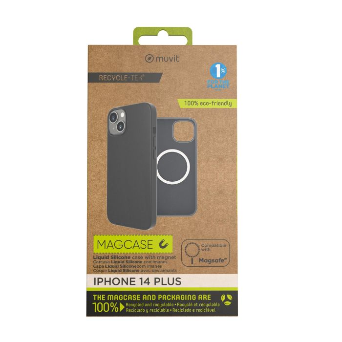 Muvit Funda Liquid Silicone Magsafe Recycletek para iPhone - 100% Reciclable Muvit Funda Liquid Silicone Magsafe Recycletek para iPhone - 100% Reciclable