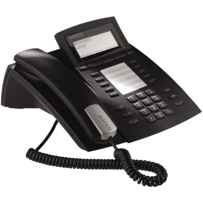 AGFEO ST 42 IP Teléfono IP Negro con cable para Escritorio/pared - 1000 entradas Ethernet LAN