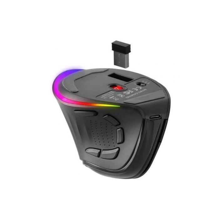 Mars gaming MG-VRGB3 Mouse Raton Ergonomico Vertical Inalambrico Tri-Mode RGB Diestro 9 Botones 8400 DPI 4 Mars gaming MG-VRGB3 Mouse Raton Ergonomico Vertical Inalambrico Tri-Mode RGB Diestro 9 Botones 8400 DPI 4