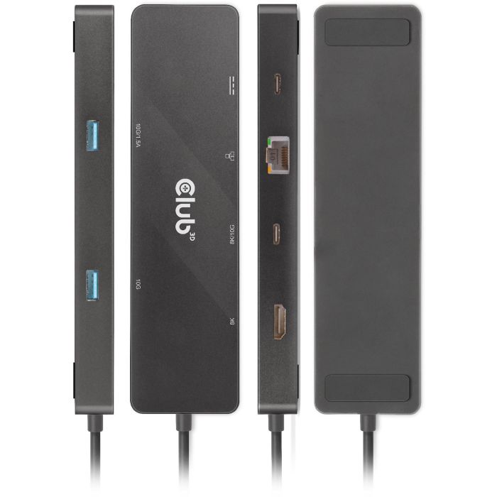 Club3D USB-C 6in1-HUB >HDMI/2xUSB-C/2xUSB/LAN 8K30Hz PD100W 10 Club3D USB-C 6in1-HUB >HDMI/2xUSB-C/2xUSB/LAN 8K30Hz PD100W 10
