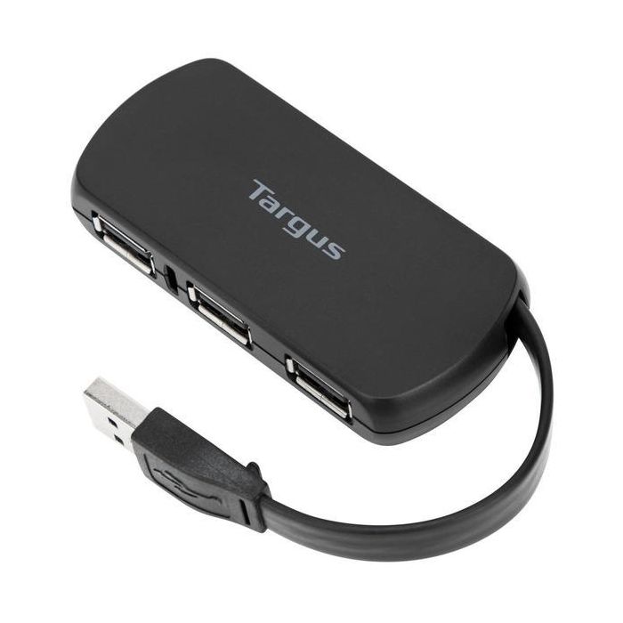 Targus ACH114EU Hub USB 2.0 de 4 Puertos 480 Mbps Negro 1 Targus ACH114EU Hub USB 2.0 de 4 Puertos 480 Mbps Negro 1