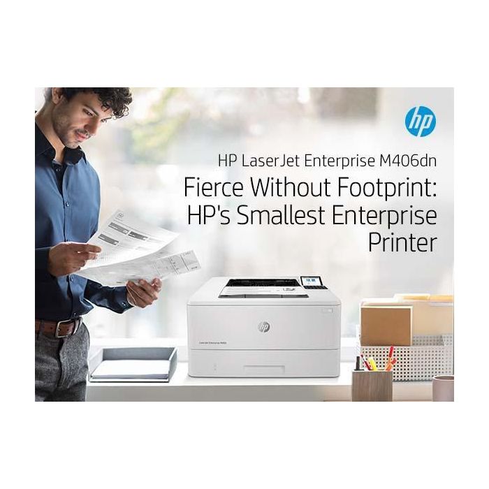 HP LaserJet Enterprise M406dn Impresora Láser Monocromo con JetIntelligence 14 HP LaserJet Enterprise M406dn Impresora Láser Monocromo con JetIntelligence 14