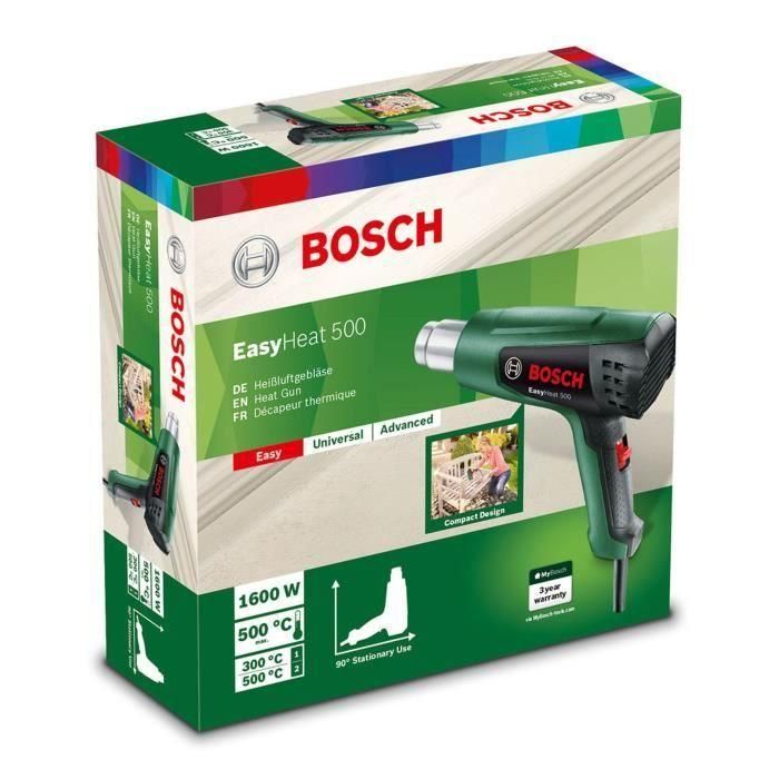 Pistola de calor BOSCH EasyHeat 500 - 2 configuraciones de temperatura 1