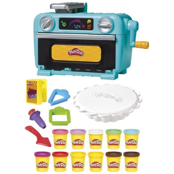 Play-Doh Horno de Pasteles Creativo | Set con 11 Botes de Plastilina, Moldes, Base Giratoria y Accesorios para Niños +3 Años 1 Play-Doh Horno de Pasteles Creativo | Set con 11 Botes de Plastilina, Moldes, Base Giratoria y Accesorios para Niños +3 Años 1