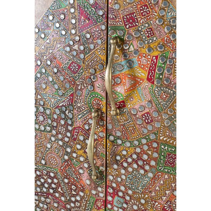 GINER Y COLOMER Armario de Madera de Mango Maciza 2 Puertas 170 cm con Barras Colgadores 4