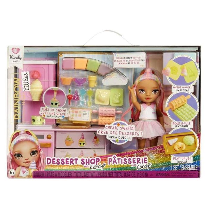 Set de juego rainbow high little dessert. tienda de dulces con kit de pasteleria con una muñeca exclusiva 20,3x29,20x13,46 cm Set de juego rainbow high little dessert. tienda de dulces con kit de pasteleria con una muñeca exclusiva 20,3x29,20x13,46 cm