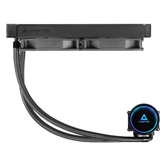 K Cooler Wasserkühlung Chieftec Iceberg 240 DARK multi Cooler | 1700| 1200| 1150| 1151| 1155| 1156| 1200| AM5/4/3+/2+/2 3