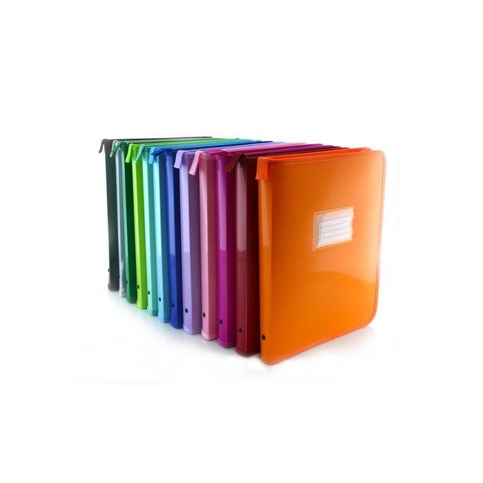 Carpeta Portadocumentos Office Box Zipper Colorline Con Cremallera 330X260Mm