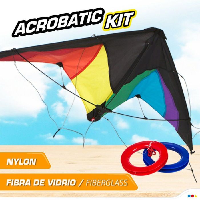 Cometa Eolo Pop-Up Magic 125 x 72 cm Arcoíris 12 Unidades 4