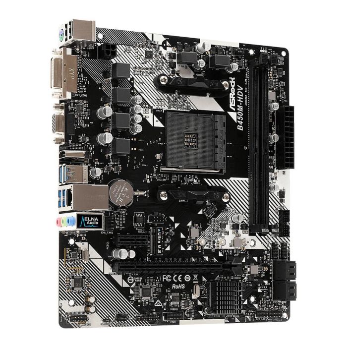 ASRock Placa Base AM4 B450M-HDV R4.0 mATX Socket AM4 AMD B450 Chipset 3 ASRock Placa Base AM4 B450M-HDV R4.0 mATX Socket AM4 AMD B450 Chipset 3