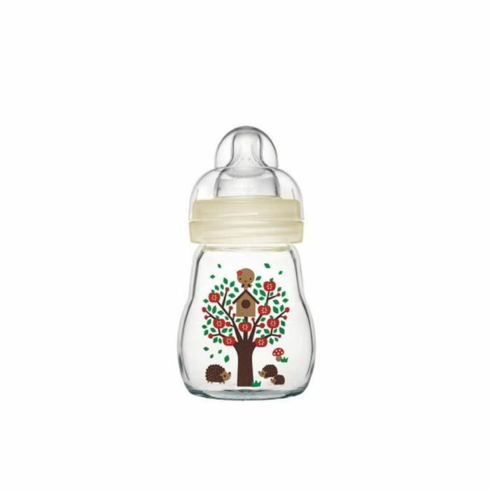 MAM Set de Biberones de Vidrio Kit Completo para Recién Nacido: 1 Biberón 170ml, 2 Biberones 260ml y 1 Piruleta