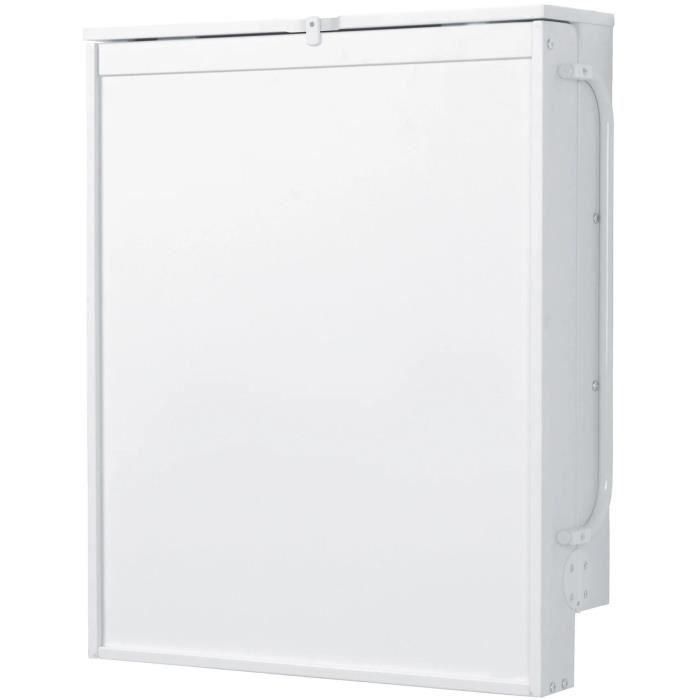 Roba ROB4005317295367 Cambiador Plegable de Pared con Colchón Impermeable y 2 Estantes Integrados, Madera Lacada Blanca 3