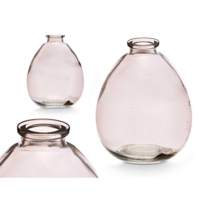 Frasco de Cristal Irregular Gris Giftdecor 10x12.3x10 cm (12 Unidades) Frasco de Cristal Irregular Gris Giftdecor 10x12.3x10 cm (12 Unidades)