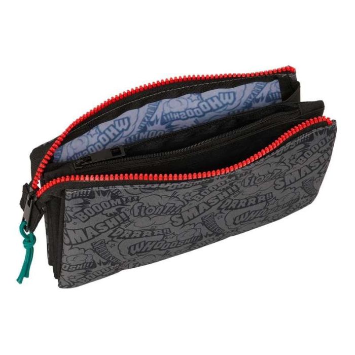 Estuche Escolar My Hero Academia Negro 22 x 12 x 3 cm 3 Estuche Escolar My Hero Academia Negro 22 x 12 x 3 cm 3