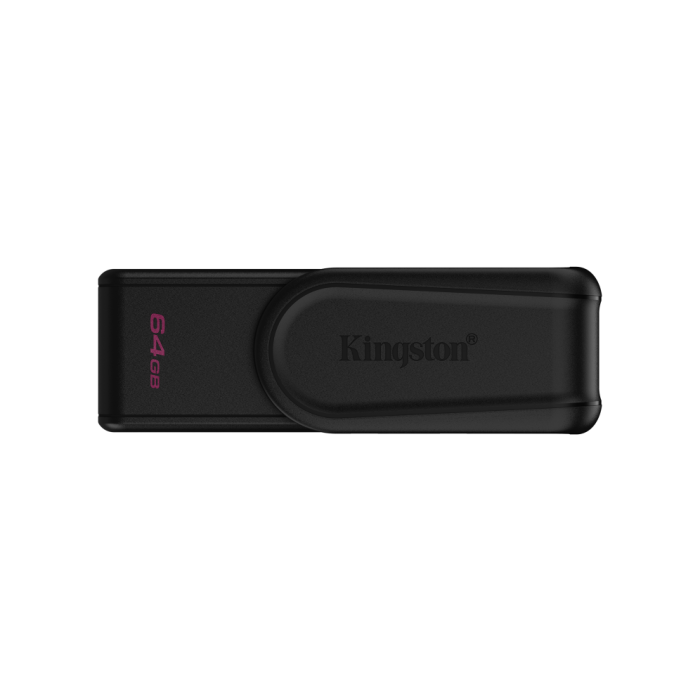 Kingston DataTraveler Exodia S Unidad Flash USB 3.2 Gen 1 (3.1 Gen 1) USB-A Negro 64 GB con Tapón Giratorio