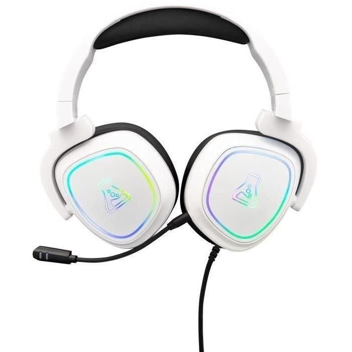 THE G-LAB Auriculares Pc, Ps4 y Xbox One, Nintendo Switch, Android Blanco (KORP-RADIUM-WHITE) 1