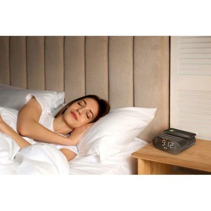 Reloj Despertador con Cargador Inalámbrico SPC 1 (1 unidad) 1 Reloj Despertador con Cargador Inalámbrico SPC 1 (1 unidad) 1