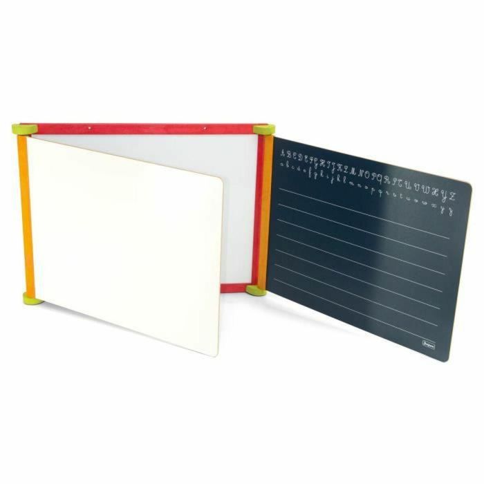 Jeujura Pizarra Tríptico de Madera 3 Caras Magnética, Tiza y Borrable en Seco con Accesorios y Estuche de Lápices para Niños 3+ Años 2 Jeujura Pizarra Tríptico de Madera 3 Caras Magnética, Tiza y Borrable en Seco con Accesorios y Estuche de Lápices para Niños 3+ Años 2