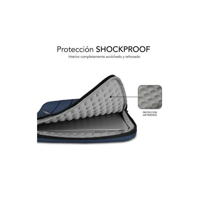SUBBLIM Maletin Air Padding 360 Sleeve 15,6" Blue 1 SUBBLIM Maletin Air Padding 360 Sleeve 15,6" Blue 1